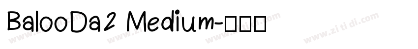 BalooDa2 Medium字体转换